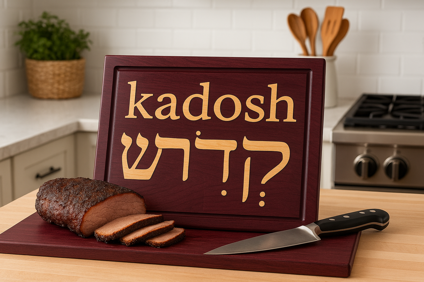 Signature End Grain with KADOSH Inlay