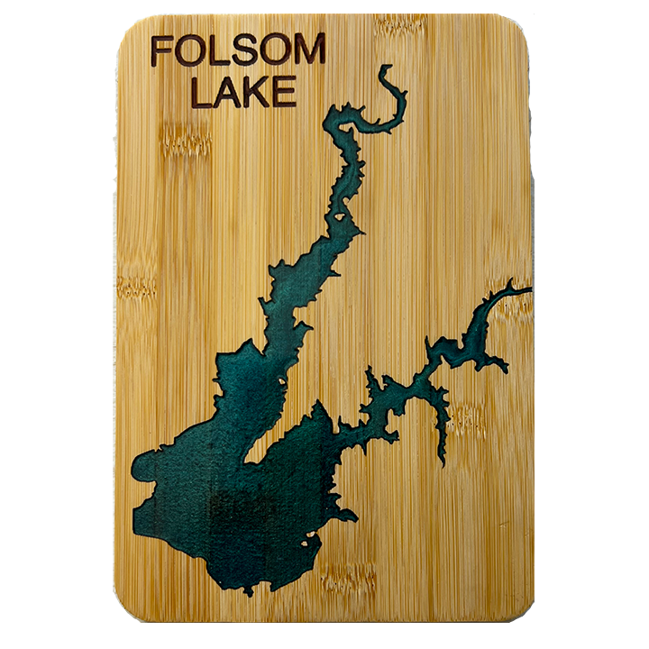 Bamboo Board with Epoxy Folsom Lake Inlay