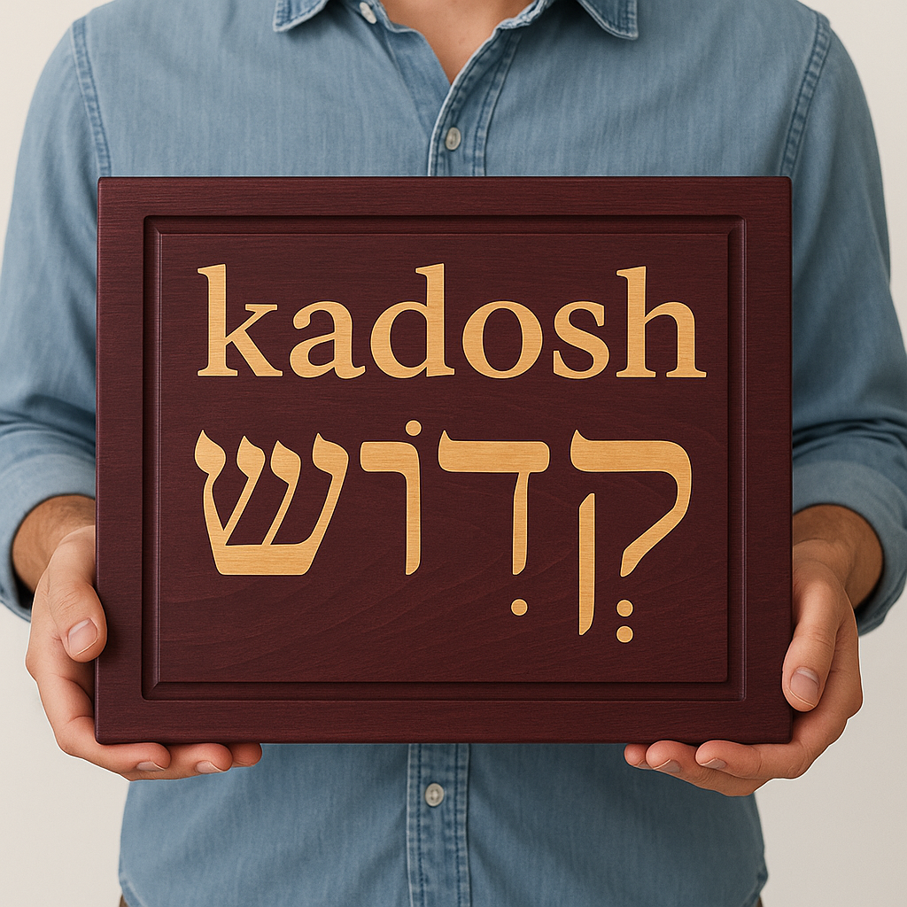 Signature End Grain with KADOSH Inlay