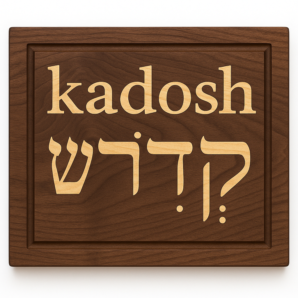 Signature End Grain with KADOSH Inlay