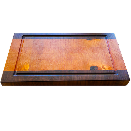 The Alliance Sovereign – Maple & Walnut End Grain Cutting Board, 22×16×2 in Heritage Butcher Block