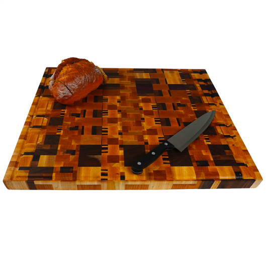 Reclaimed Artistry Chaos End Grain Cutting Board